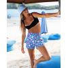 G Gradual Women’s 4″ Swim Board Shorts High Waisted Tummy Control Swimsuit Bathing Suit Bottoms for Women with Liner Pocket(Navy Flower)