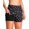 G Gradual Women’s 4″ Swim Board Shorts High Waisted Tummy Control Swimsuit Bathing Suit Bottoms for Women with Liner Pocket(O Colorful Floral)