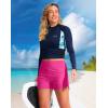 G Gradual Women’s 4″ Swim Board Shorts High Waisted Tummy Control Swimsuit Bathing Suit Bottoms for Women with Liner Pocket(Rosy)