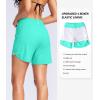 G Gradual Women’s 5″ High Waisted Swim Board Shorts Quick Dry UPF 50+ Swimming Beach Shorts for Women with Liner Pockets(Cyan)