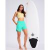 G Gradual Women’s 5″ High Waisted Swim Board Shorts Quick Dry UPF 50+ Swimming Beach Shorts for Women with Liner Pockets(Cyan)