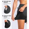 G Gradual Women’s 5″ High Waisted Swim Board Shorts Quick Dry UPF 50+ Swimming Beach Shorts for Women with Liner Pockets(Dark Grey)