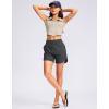 G Gradual Women’s 5″ High Waisted Swim Board Shorts Quick Dry UPF 50+ Swimming Beach Shorts for Women with Liner Pockets(Dark Grey)