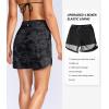 G Gradual Women’s 5″ High Waisted Swim Board Shorts Quick Dry UPF 50+ Swimming Beach Shorts for Women with Liner Pockets(Grey Camo)