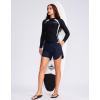G Gradual Women’s 5″ High Waisted Swim Board Shorts Quick Dry UPF 50+ Swimming Beach Shorts for Women with Liner Pockets(Navy)