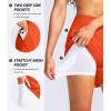 G Gradual Women’s 5″ High Waisted Swim Board Shorts Quick Dry UPF 50+ Swimming Beach Shorts for Women with Liner Pockets(Orange)