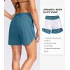 G Gradual Women’s 5″ High Waisted Swim Board Shorts Quick Dry UPF 50+ Swimming Beach Shorts for Women with Liner Pockets(Petrol Blue)