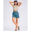 G Gradual Women’s 5″ High Waisted Swim Board Shorts Quick Dry UPF 50+ Swimming Beach Shorts for Women with Liner Pockets(Petrol Blue)