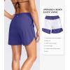 G Gradual Women’s 5″ High Waisted Swim Board Shorts Quick Dry UPF 50+ Swimming Beach Shorts for Women with Liner Pockets(Purple)