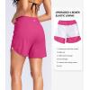 G Gradual Women’s 5″ High Waisted Swim Board Shorts Quick Dry UPF 50+ Swimming Beach Shorts for Women with Liner Pockets(Rosy)