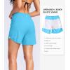 G Gradual Women’s 5″ High Waisted Swim Board Shorts Quick Dry UPF 50+ Swimming Beach Shorts for Women with Liner Pockets(Sky Blue)
