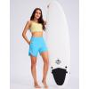 G Gradual Women’s 5″ High Waisted Swim Board Shorts Quick Dry UPF 50+ Swimming Beach Shorts for Women with Liner Pockets(Sky Blue)