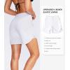 G Gradual Women’s 5″ High Waisted Swim Board Shorts Quick Dry UPF 50+ Swimming Beach Shorts for Women with Liner Pockets(White)