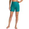 G Gradual Women’s 5″ High Waisted Swim Board Shorts with Phone Pockets UPF 50+ Quick Dry Beach Shorts for Women with Liner(Aqua Blue)