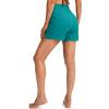 G Gradual Women’s 5″ High Waisted Swim Board Shorts with Phone Pockets UPF 50+ Quick Dry Beach Shorts for Women with Liner(Aqua Blue)
