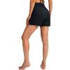 G Gradual Women’s 5″ High Waisted Swim Board Shorts with Phone Pockets UPF 50+ Quick Dry Beach Shorts for Women with Liner(Black)