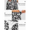 G Gradual Women’s 5″ High Waisted Swim Board Shorts with Phone Pockets UPF 50+ Quick Dry Beach Shorts for Women with Liner(Black Floral)