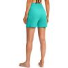 G Gradual Women’s 5″ High Waisted Swim Board Shorts with Phone Pockets UPF 50+ Quick Dry Beach Shorts for Women with Liner(Cyan)