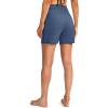 G Gradual Women’s 5″ High Waisted Swim Board Shorts with Phone Pockets UPF 50+ Quick Dry Beach Shorts for Women with Liner(Dusty Blue)