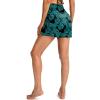 G Gradual Women’s 5″ High Waisted Swim Board Shorts with Phone Pockets UPF 50+ Quick Dry Beach Shorts for Women with Liner(Leaf)
