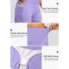 G Gradual Women’s 5″ High Waisted Swim Board Shorts with Phone Pockets UPF 50+ Quick Dry Beach Shorts for Women with Liner(Light Purple)
