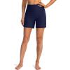 G Gradual Women’s 5″ High Waisted Swim Board Shorts with Phone Pockets UPF 50+ Quick Dry Beach Shorts for Women with Liner(Navy)