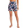 G Gradual Women’s 5″ High Waisted Swim Board Shorts with Phone Pockets UPF 50+ Quick Dry Beach Shorts for Women with Liner(Navy Blue Flower)
