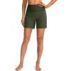 G Gradual Women’s 5″ High Waisted Swim Board Shorts with Phone Pockets UPF 50+ Quick Dry Beach Shorts for Women with Liner(Olive)
