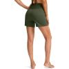 G Gradual Women’s 5″ High Waisted Swim Board Shorts with Phone Pockets UPF 50+ Quick Dry Beach Shorts for Women with Liner(Olive)