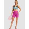 G Gradual Women’s 5″ High Waisted Swim Board Shorts with Phone Pockets UPF 50+ Quick Dry Beach Shorts for Women with Liner(Rose)