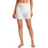 G Gradual Women’s 5″ High Waisted Swim Board Shorts with Phone Pockets UPF 50+ Quick Dry Beach Shorts for Women with Liner(White)