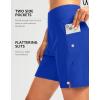 G Gradual Women’s 7″ Long Swim Board Shorts High Waisted Quick Dry Beach Swimming Shorts for Women with Liner Pockets(Blue)
