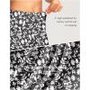 G Gradual Women’s 7″ Long Swim Board Shorts High Waisted Quick Dry Beach Swimming Shorts for Women with Liner Pockets(D White Flower)