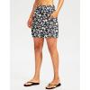 G Gradual Women’s 7″ Long Swim Board Shorts High Waisted Quick Dry Beach Swimming Shorts for Women with Liner Pockets(D White Flower)