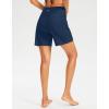 G Gradual Women’s 7″ Long Swim Board Shorts High Waisted Quick Dry Beach Swimming Shorts for Women with Liner Pockets(Dark Blue)