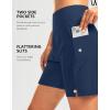 G Gradual Women’s 7″ Long Swim Board Shorts High Waisted Quick Dry Beach Swimming Shorts for Women with Liner Pockets(Dark Blue)