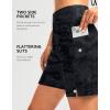 G Gradual Women’s 7″ Long Swim Board Shorts High Waisted Quick Dry Beach Swimming Shorts for Women with Liner Pockets(Grey Camo)