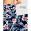 G Gradual Women’s 7″ Long Swim Board Shorts High Waisted Quick Dry Beach Swimming Shorts for Women with Liner Pockets(Navy Flower)