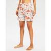 G Gradual Women’s 7″ Long Swim Board Shorts High Waisted Quick Dry Beach Swimming Shorts for Women with Liner Pockets(Orange Flower)