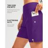 G Gradual Women’s 7″ Long Swim Board Shorts High Waisted Quick Dry Beach Swimming Shorts for Women with Liner Pockets(Purple)