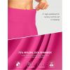 G Gradual Women’s 7″ Long Swim Board Shorts High Waisted Quick Dry Beach Swimming Shorts for Women with Liner Pockets(Rosy)
