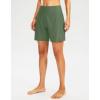 G Gradual Women’s 7″ Long Swim Board Shorts High Waisted Quick Dry Beach Swimming Shorts for Women with Liner Pockets(Sage)