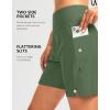 G Gradual Women’s 7″ Long Swim Board Shorts High Waisted Quick Dry Beach Swimming Shorts for Women with Liner Pockets(Sage)