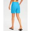 G Gradual Women’s 7″ Long Swim Board Shorts High Waisted Quick Dry Beach Swimming Shorts for Women with Liner Pockets(Sky Blue)