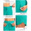 G Gradual Women’s 7″ Quick Dry High Waisted Swim Board Shorts with Zipper Pockets UPF 50+ Beach Shorts for Women with Liner(Aqua)