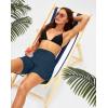 G Gradual Women’s 7″ Quick Dry High Waisted Swim Board Shorts with Zipper Pockets UPF 50+ Beach Shorts for Women with Liner(Blue)