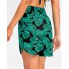 G Gradual Women’s 7″ Quick Dry High Waisted Swim Board Shorts with Zipper Pockets UPF 50+ Beach Shorts for Women with Liner(Leaf)