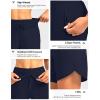 G Gradual Women’s 7″ Quick Dry High Waisted Swim Board Shorts with Zipper Pockets UPF 50+ Beach Shorts for Women with Liner(Navy)