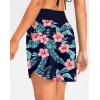 G Gradual Women’s 7″ Quick Dry High Waisted Swim Board Shorts with Zipper Pockets UPF 50+ Beach Shorts for Women with Liner(Navy Flower)