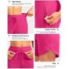 G Gradual Women’s 7″ Quick Dry High Waisted Swim Board Shorts with Zipper Pockets UPF 50+ Beach Shorts for Women with Liner(Rosy)